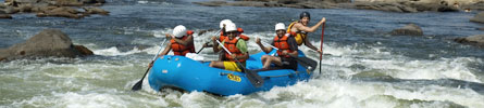 rafting at the James river